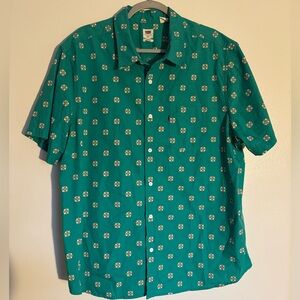 LEVI'S Vintage Standard Fit Short Sleeve Shirt - Men's Size XXL -Geometric